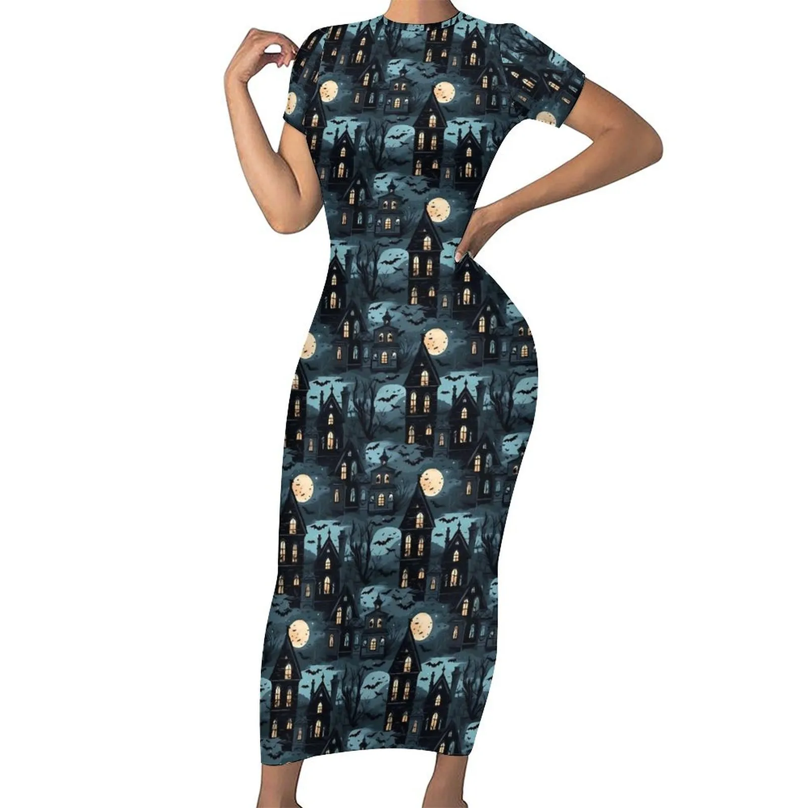 halloween bodycon dress Halloween Pumpkin Cat Bodycon Dress – Howling Riot