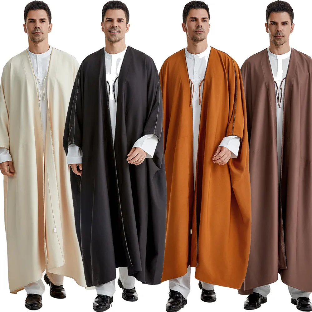 Men's Muslim Jubba Thobe, Long Islamic Robe, Eid Prayer | DHgate