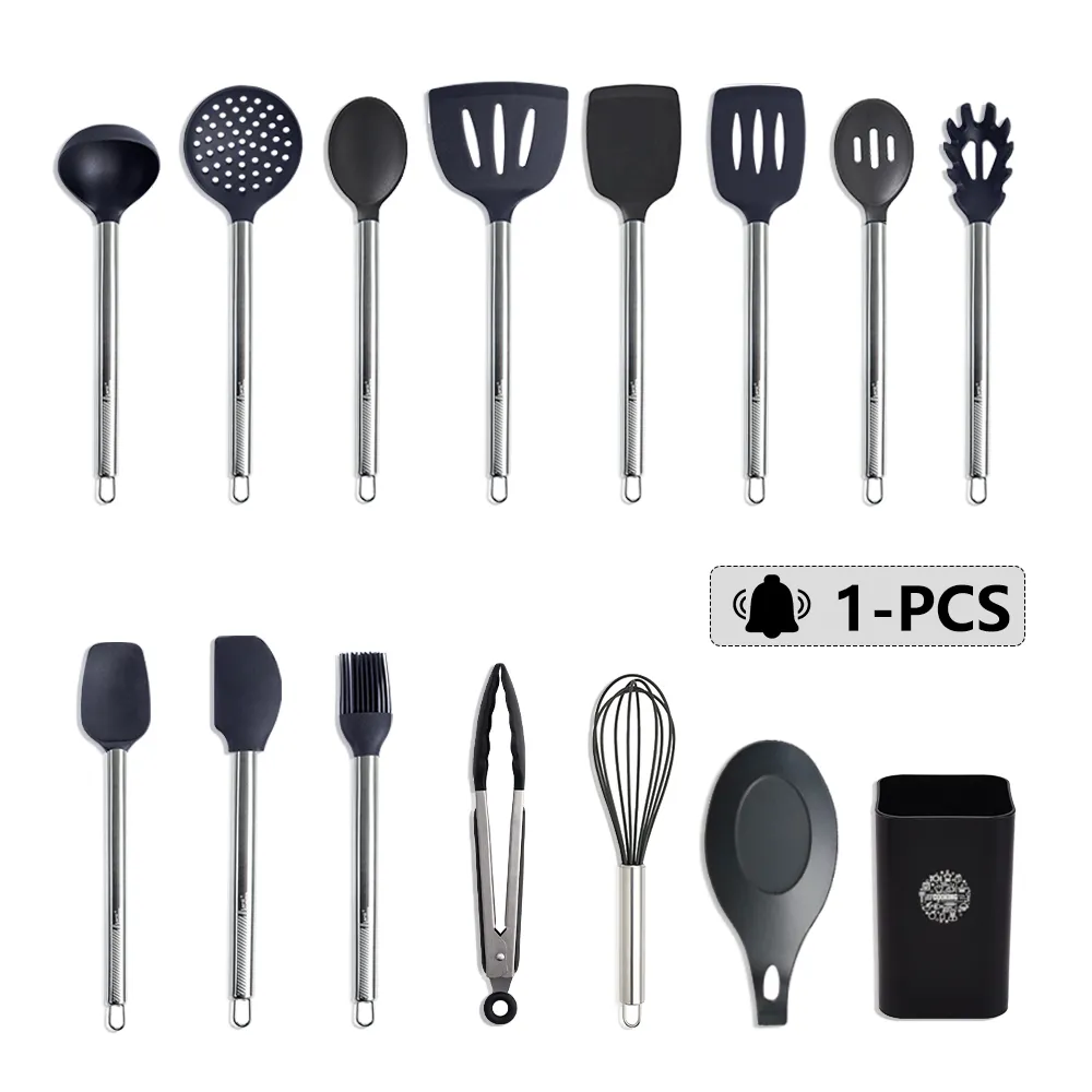 1 Pack Silicone Cooking Utensils Set   Heat Resistant... 