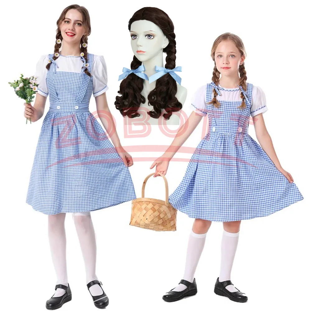 Dorothy Costume For Women, Blue Plaid Dress With Hair... From Dh1102695158,  $15.86 | DHgate.Com