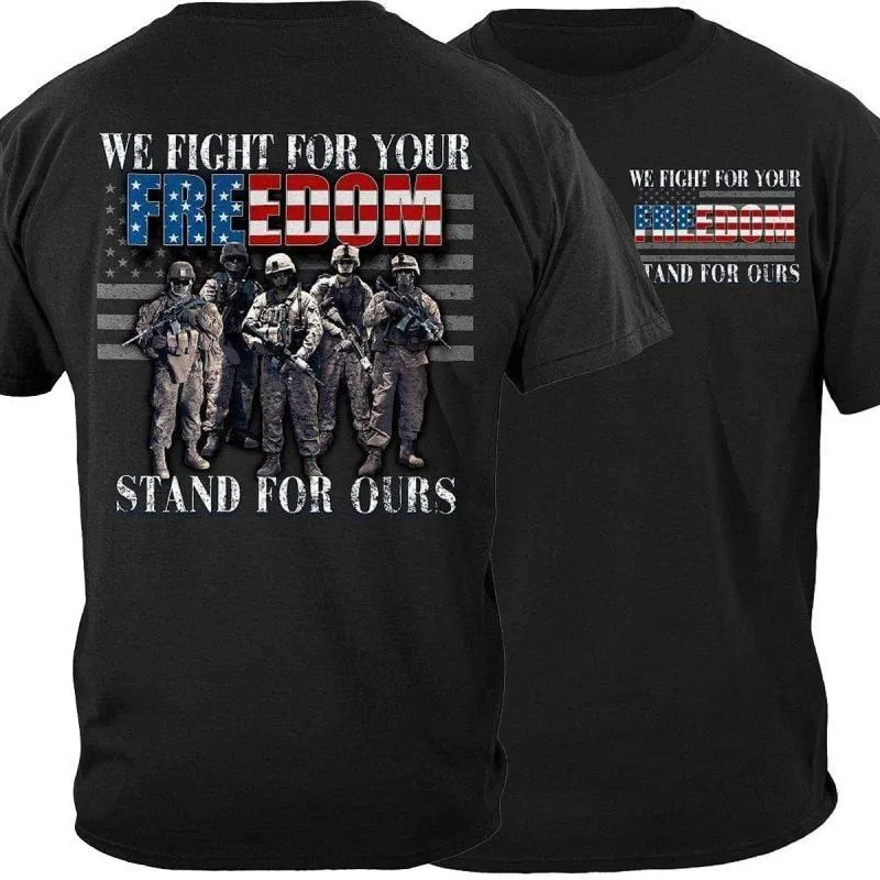 Wholesale Retro Military Firearms Patriotic T Shirts For Men And Women ...