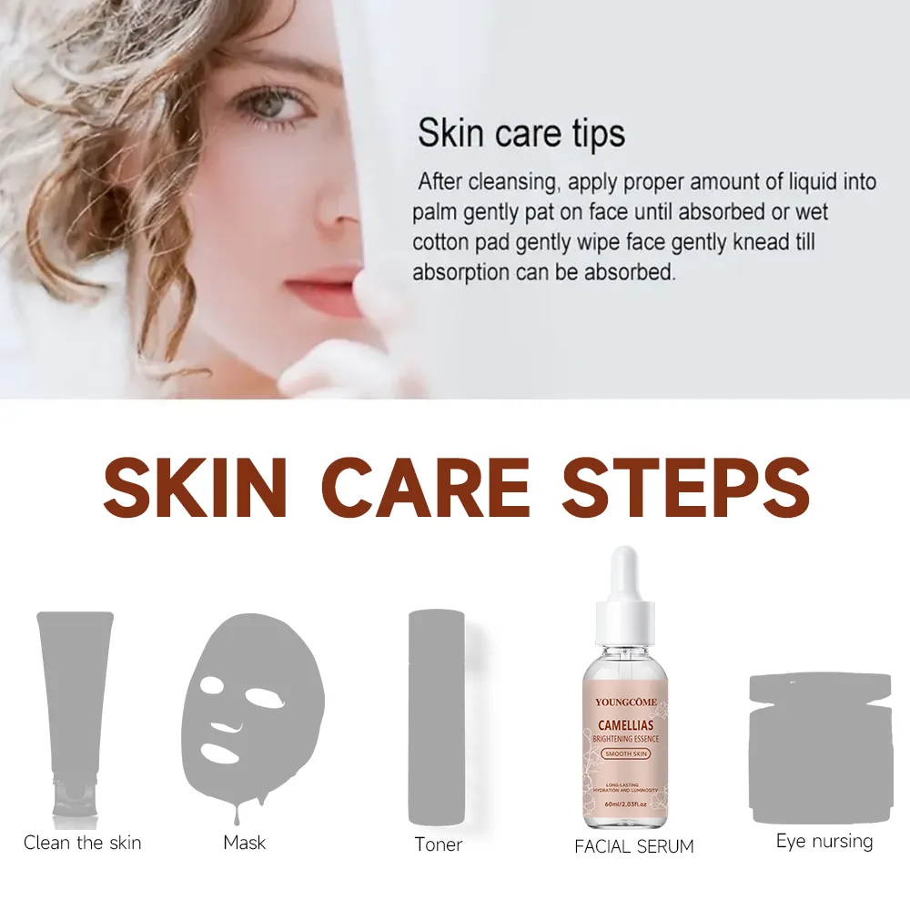 Camellias brightening essence Skin Brighten Skin Moisturizing Soothing Oil Control Face Serum Korea skin care products 2025 New
