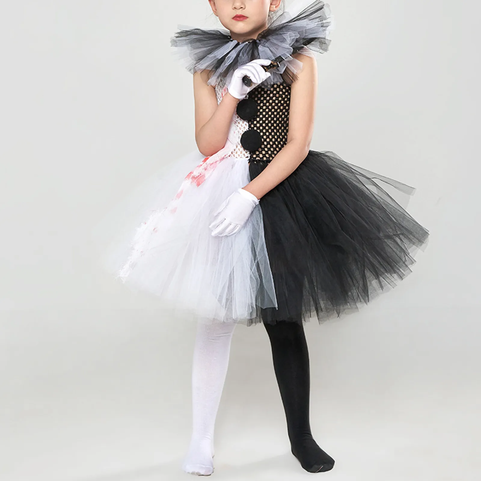 black dress clown Amazon.com: Spooktacular Creations Girls Clown Costume, Halloween Evil Clown  Costume, Black and White Jester Dress for Girls Halloween Dress Up, Role  Play, Cosplay Party : Clothing, Shoes & Jewelry