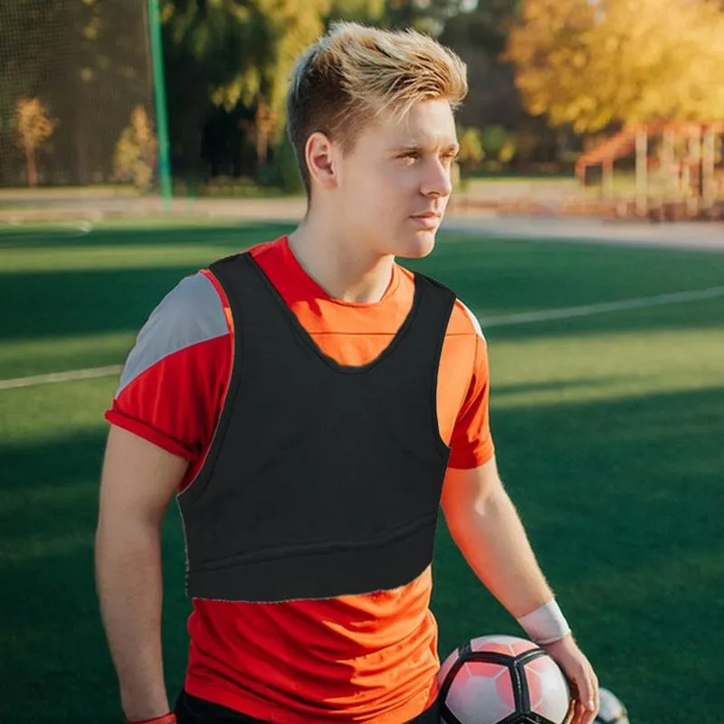 Gilet De Football Respirant Avec Poche Tracker - Pour Homme, Entraînement Et Performance - Taille S à XXL, En Polyester - Compatible Dispositifs GPS (tracker Non Inclus)