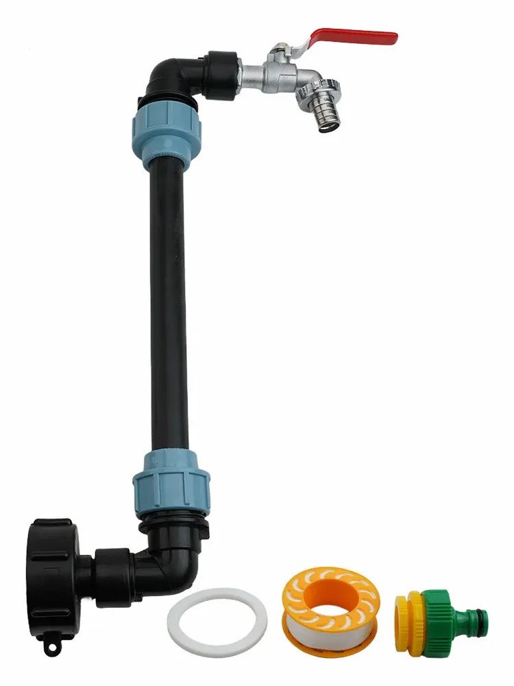 Rubinetto per serbatoio IBC da 1000 litri, rubinetto per la raccolta dell'acqua piovana, adattatore per serbatoio IBC da 1/2, rubinetto doppio per | Leroy Merlin