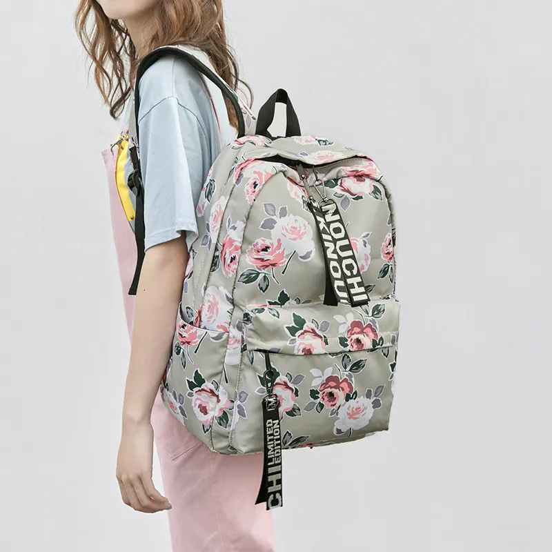 Cute School Backpack For Girls – Kawaii Bookbag With Pom Pom, Water Resistant, Fits 15.6" Laptop, Adjustable Straps For Teens, College, Travel