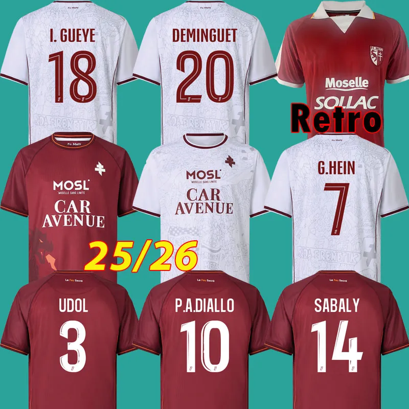 Save Big on Bulk Fc Metz Jersey 2025 2026 FC METZ Soccer Jerseys SABALY  SANE 25 26 Maillot De Foot Vintage UDOL DIALLO GUEYE Third