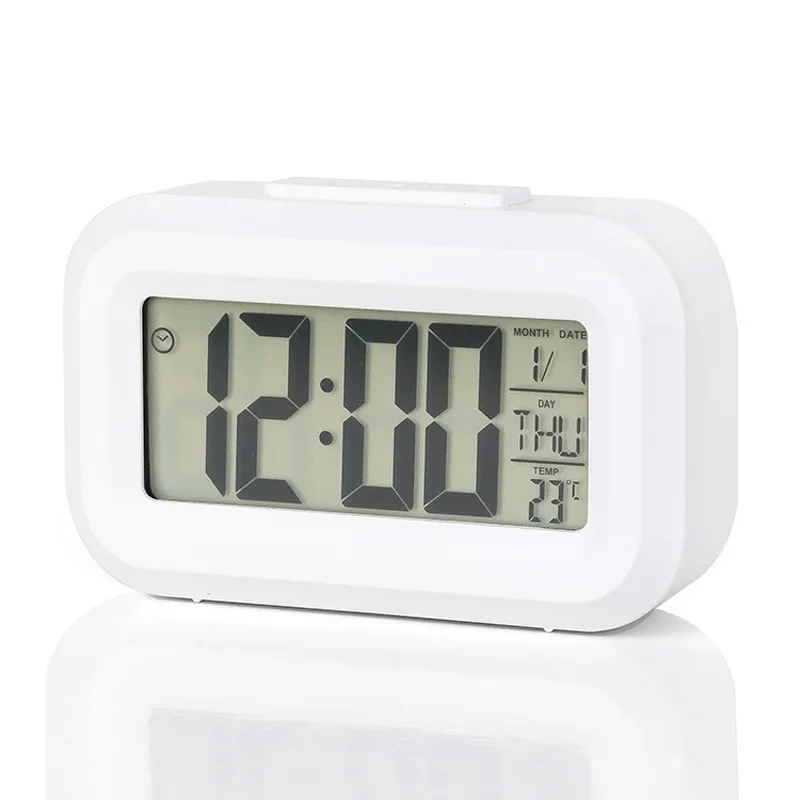 Orologio elettronico ultra sottile Orologi digitali semplici a parete temperatura e umidità H0Q3 Disply multifunzionale sveglia
