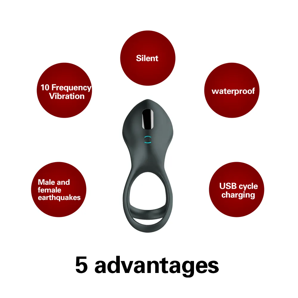 Pulse Rates Rings With Vibrating Vibrating Couple's Ring With Dual Loops 10 Vibration Patterns For ...