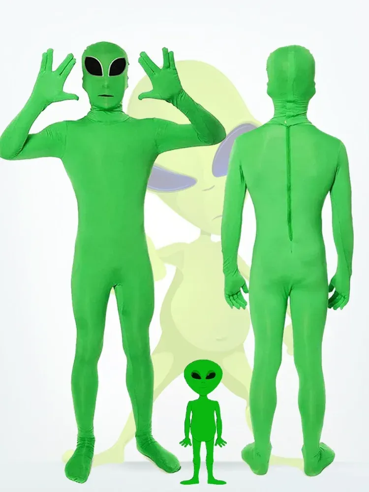 Green ET Alien Kids And Adult Cosplay Jumpsuit With... From Joytech ...