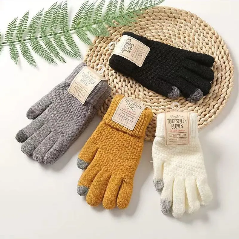 Guanti caldi da donna invernali foderati in pile scamosciato spesso touch screen a prova di freddo autunnale e invernale Nuovi guanti da ciclismo da sci – acquista a prezzi convenienti sul marketplace