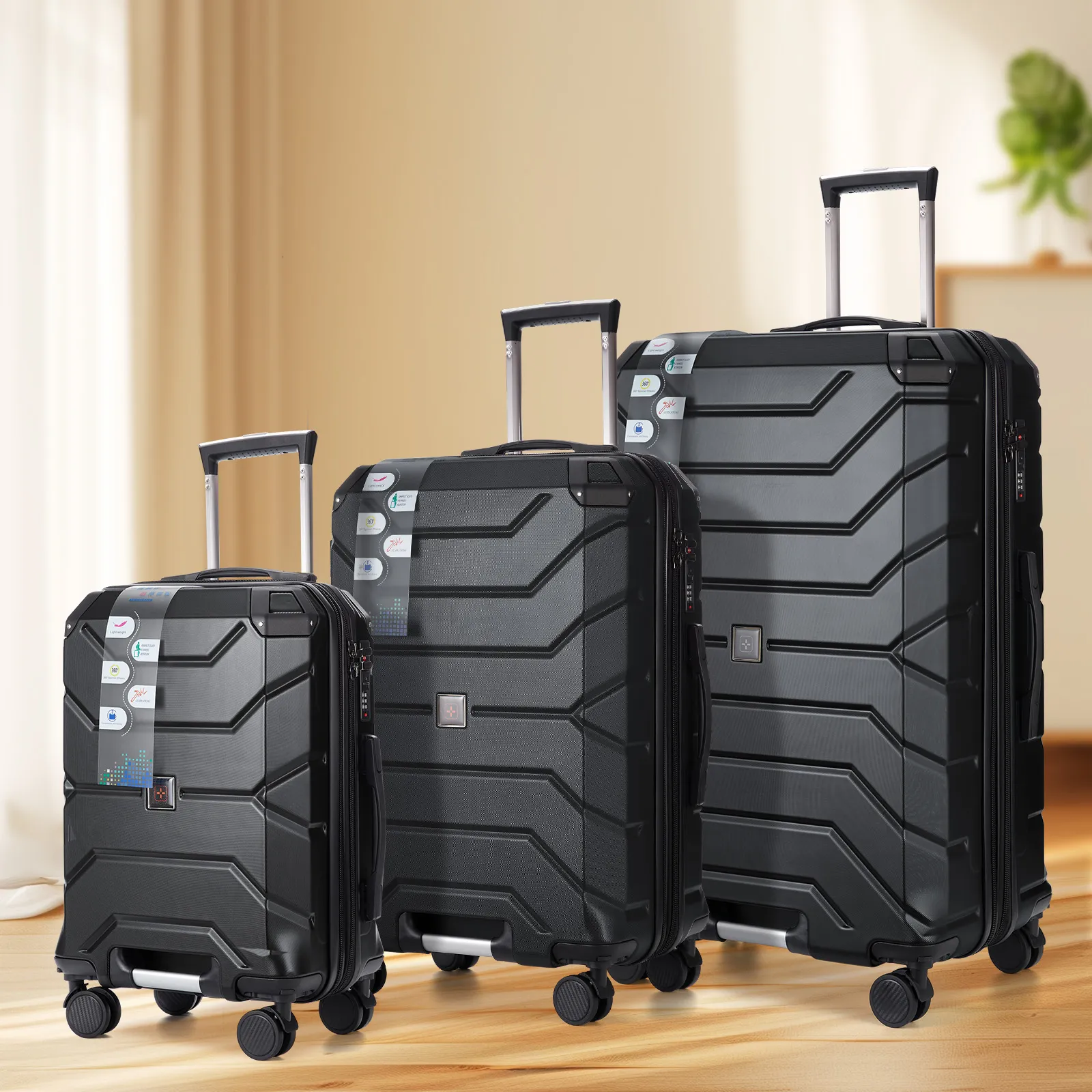 Multi-Functional Large Capacity Luggage Travel Suitcase: Sturdy and ...