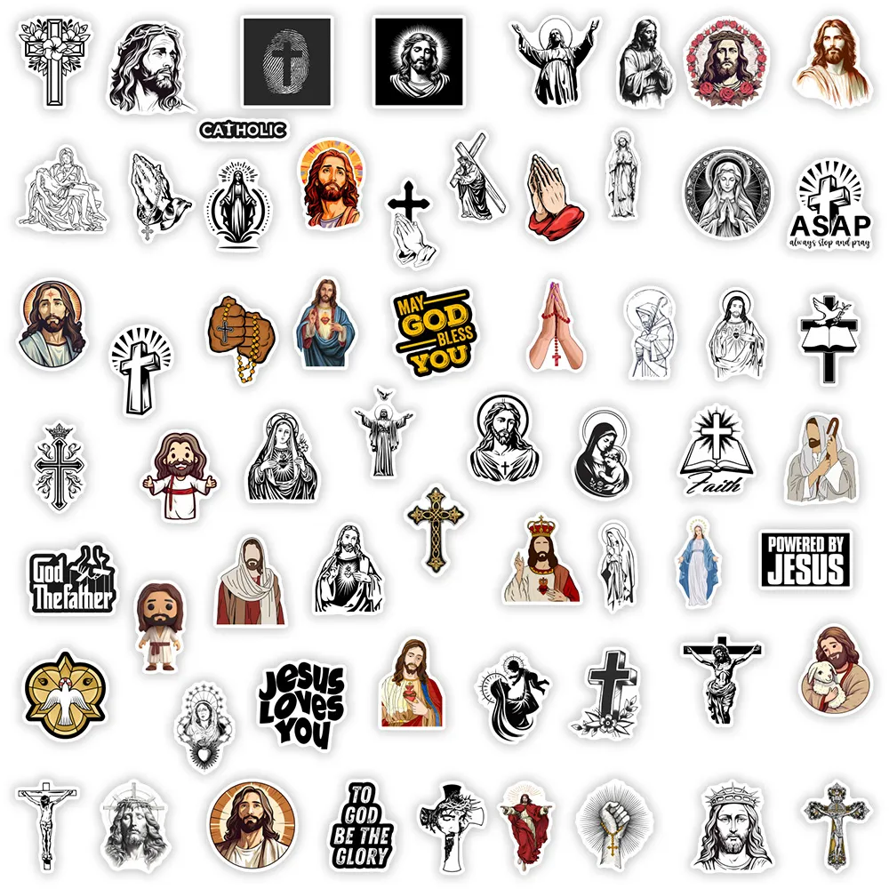 Waterproof Christian Sticker Set Printable Jesus, God, Faith Perfect ...