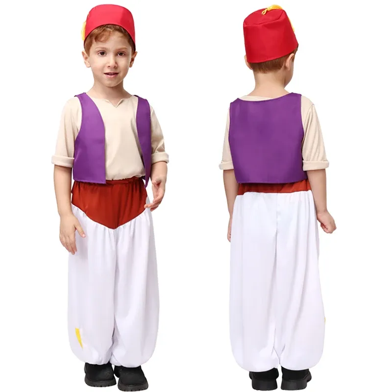 Halloween Prince Aladdin Costume For Boys Fairy Tale Role Play Outfit Set  Kids Party Dress Up From Dh912732018, $29.89 | DHgate.Com