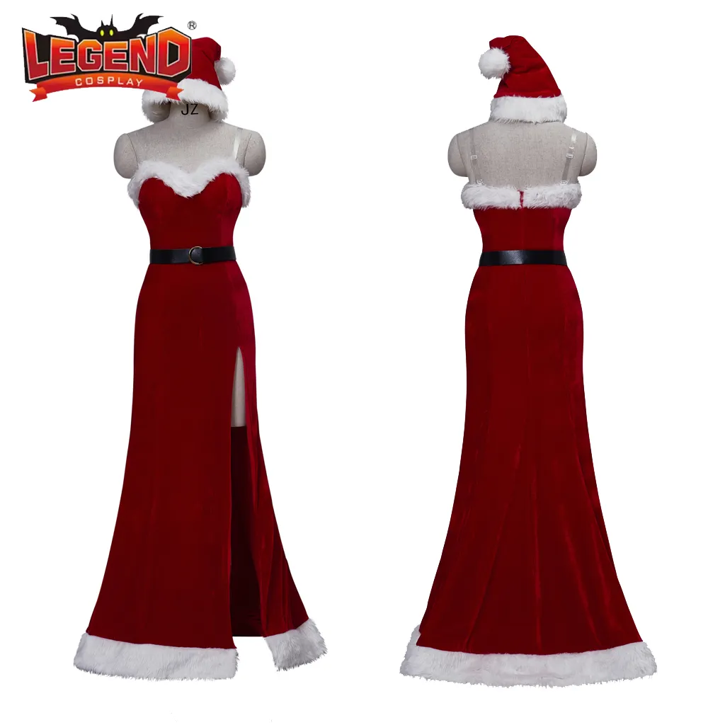 jessica rabbit christmas dress Women's Sexy Jessica Rabbit Lover Christmas Cosplay Costume Mermaid Red Evening Dress