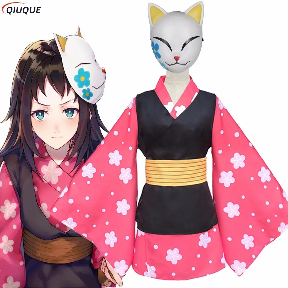 Costume Cosplay Anime Makomo (Kimono) - Pour Enfants Et Adultes - Idéal Halloween, Fêtes Déguisées