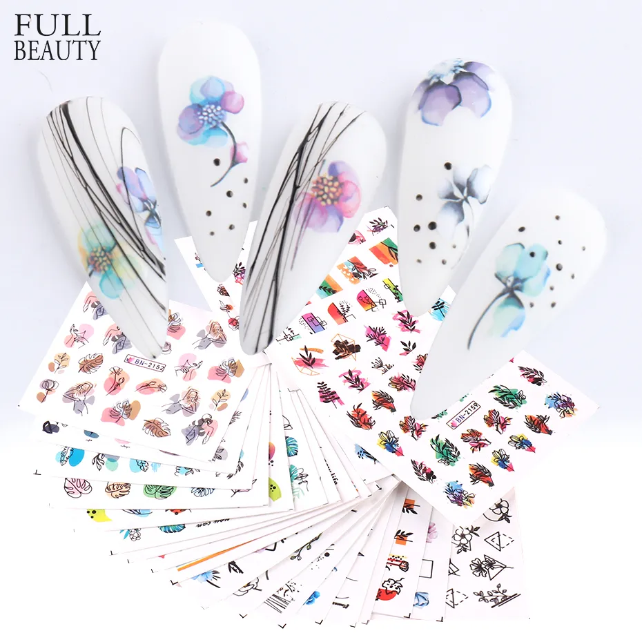 Spring Summer Nail Stickers Set Water Decal... From Dh912603111, $25.31 ...