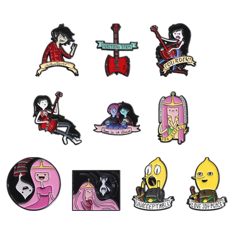 Adventure Time Enamel Pins Set Cartoon Anime Lapel... From Dh912603111 ...