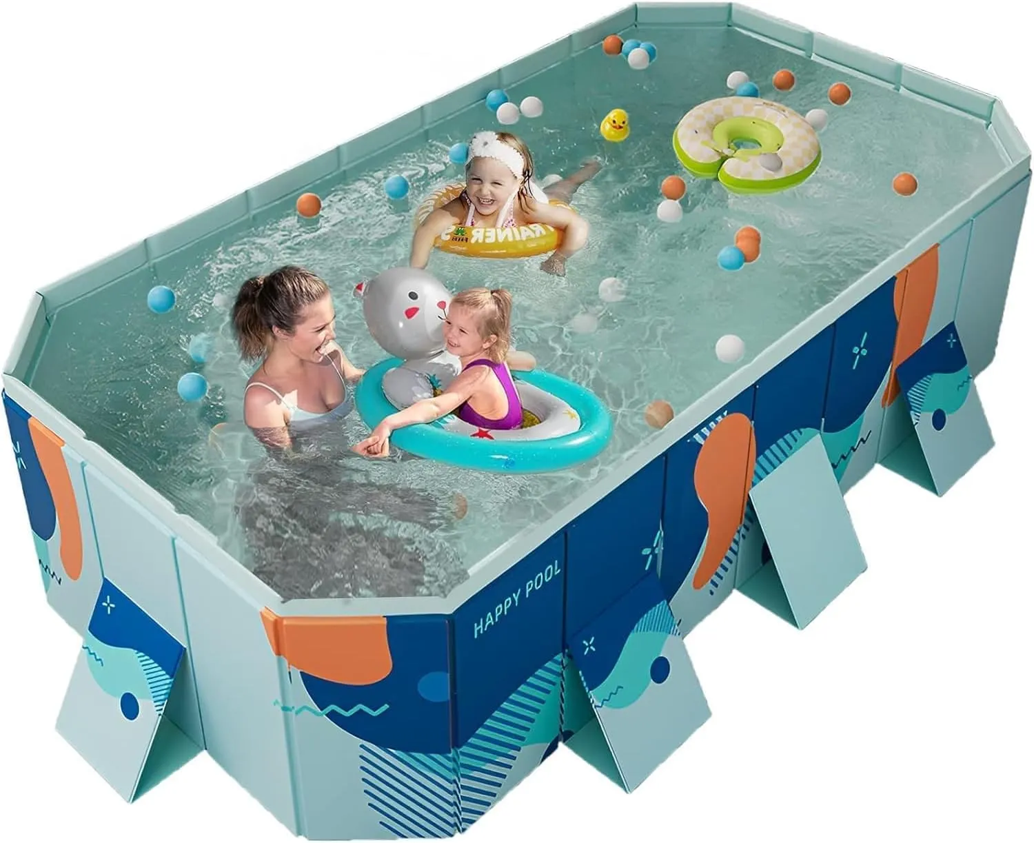 Foldable Pool Non Inflatable Portable Hard Plastic... From Dh2958055 ...