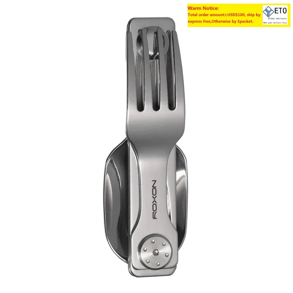 Roxon Camping Utensils Set   2 In 1 Detachable... 