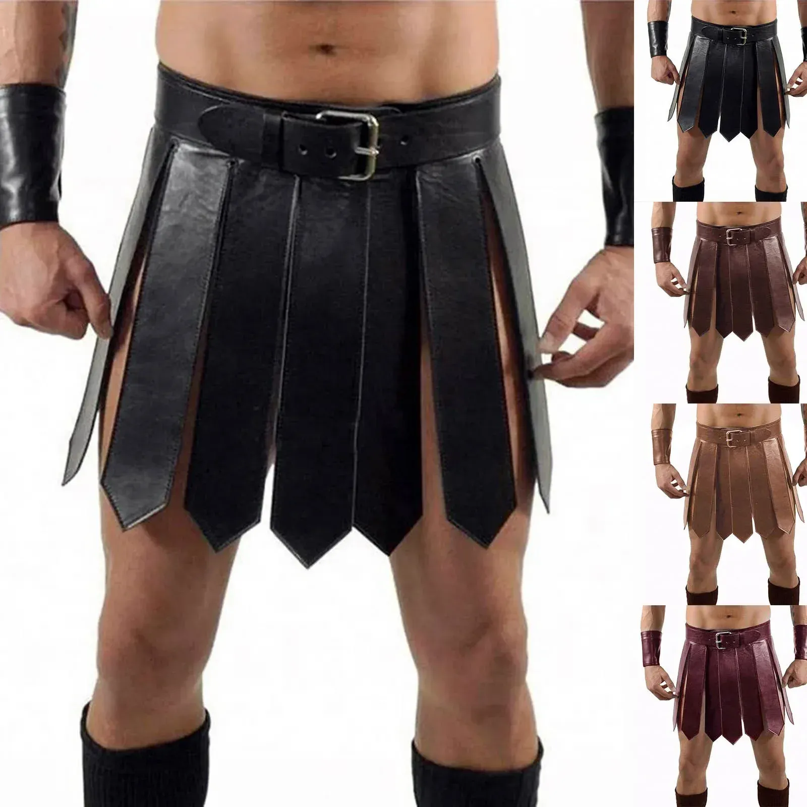 39% OFF Medieval Kilt Costume – Vintage Gladiator Leather Skirt for Cosplay – Review & Lowest Price