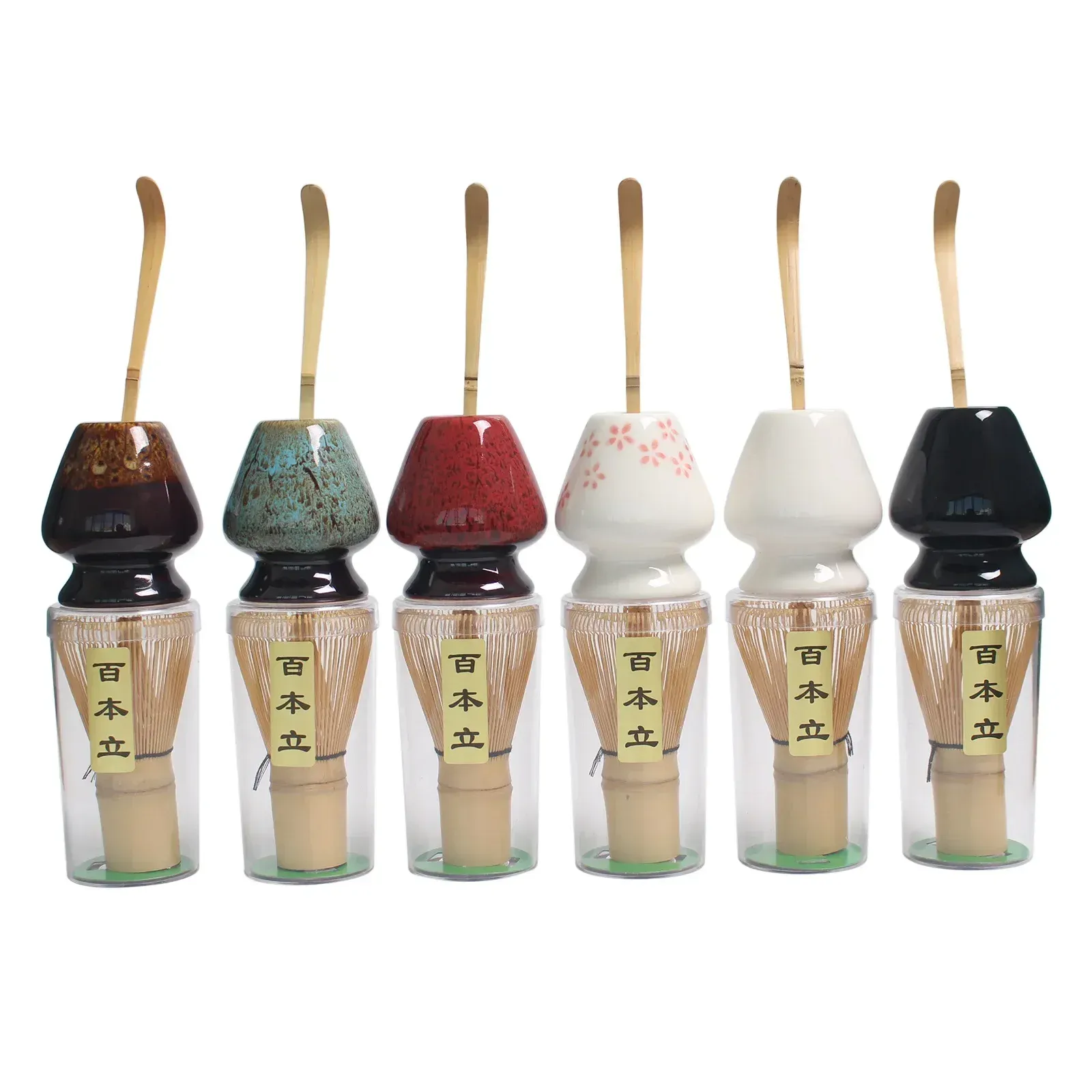 Set di bambù per matcha - Frusta tradizionale giapponese 100 punte