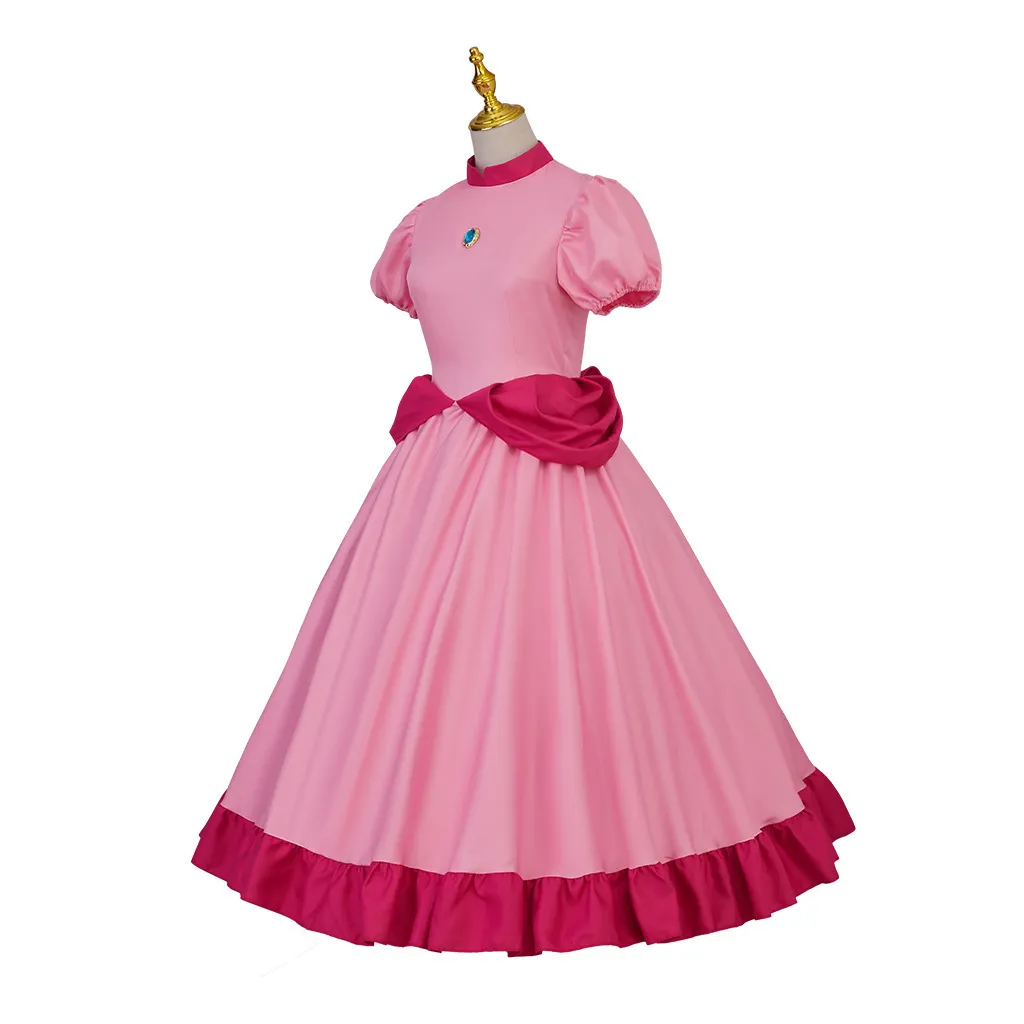 princess peach dress women's Princess Peach - Princess Costume - Mario Game - Game Costume