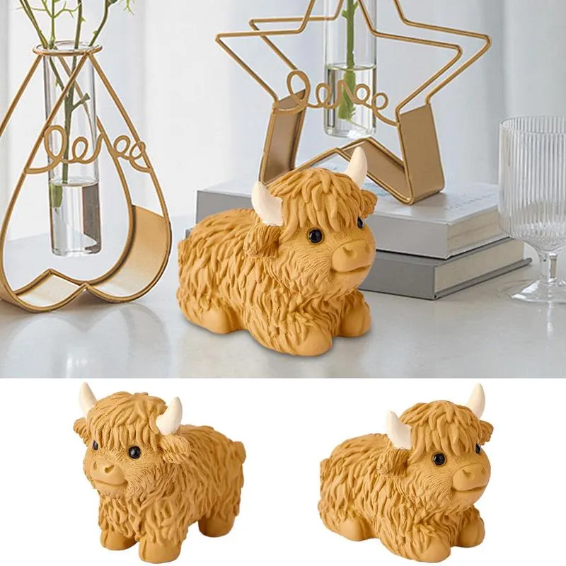 Figura De Vaca De Piedra Para Jardín - Decoración Rústica Para Patio, Granja O Regalo Original