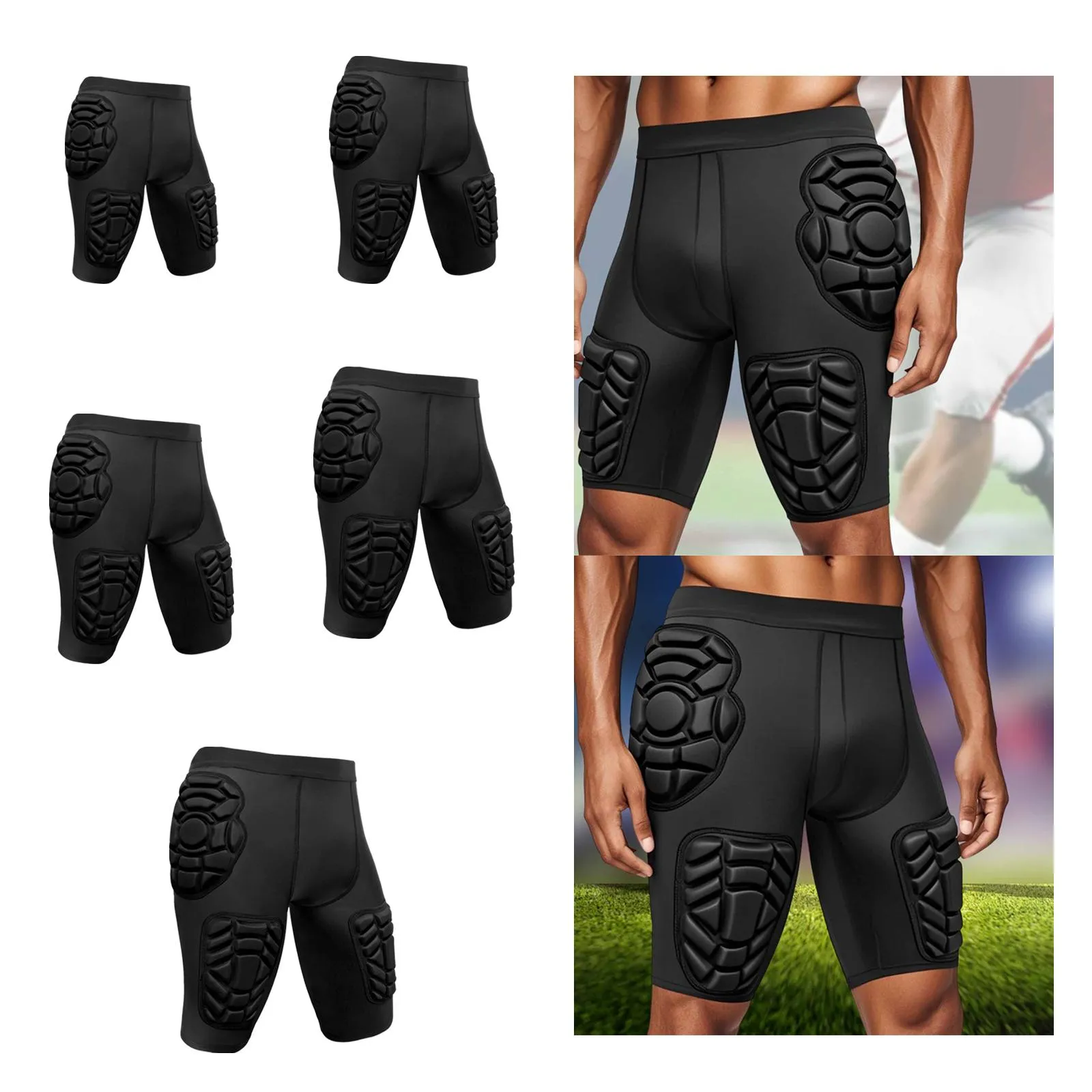 3D Hip Protection Compression Shorts Comfortable EVA... 