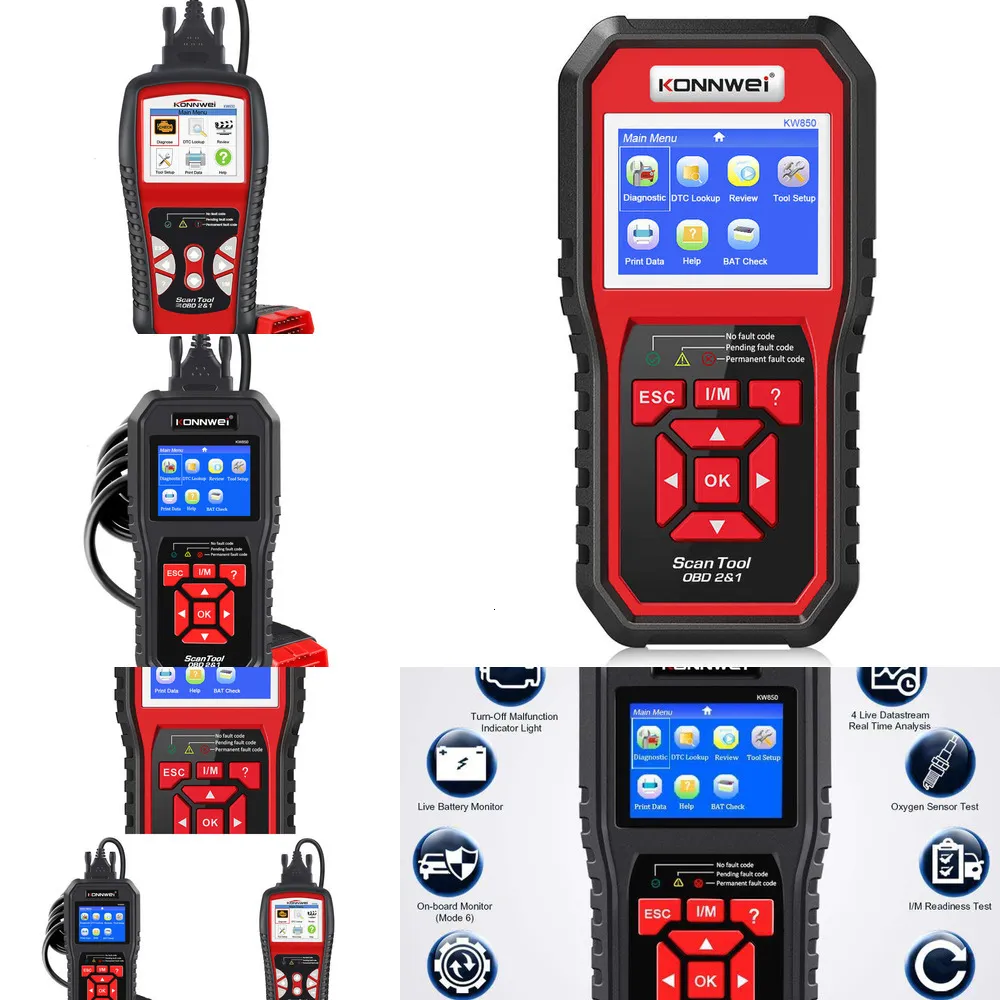 KONNWEI Kw850 OBD2 Auto Obdeleven Pro Scan Tool ... From Autotool ...