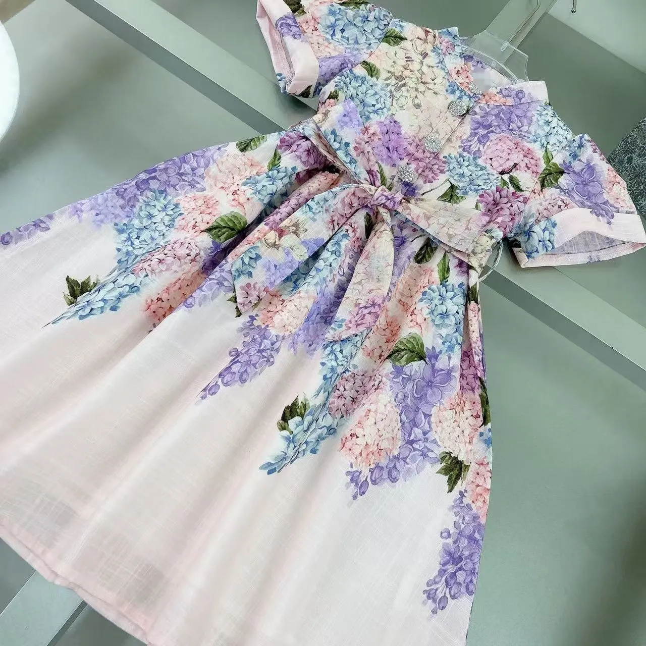 Sales Kids Summer Short Sleeve One Piece Dress  ... 