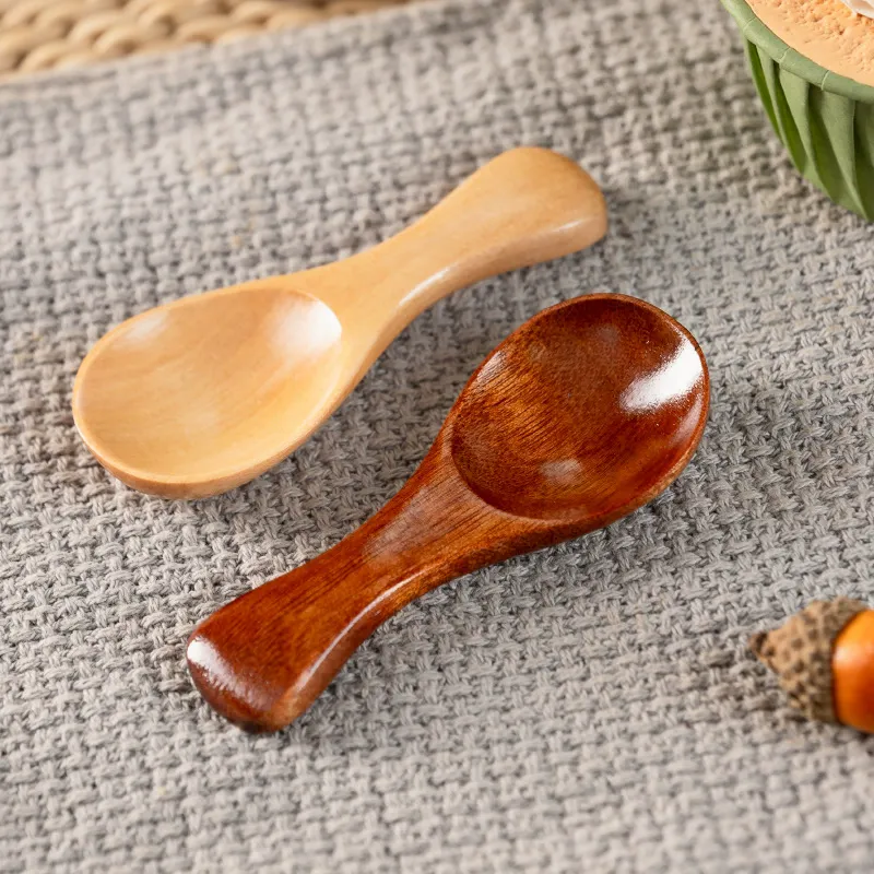 Natural Mini Wooden Spoons   3.15 In Coffee,... 