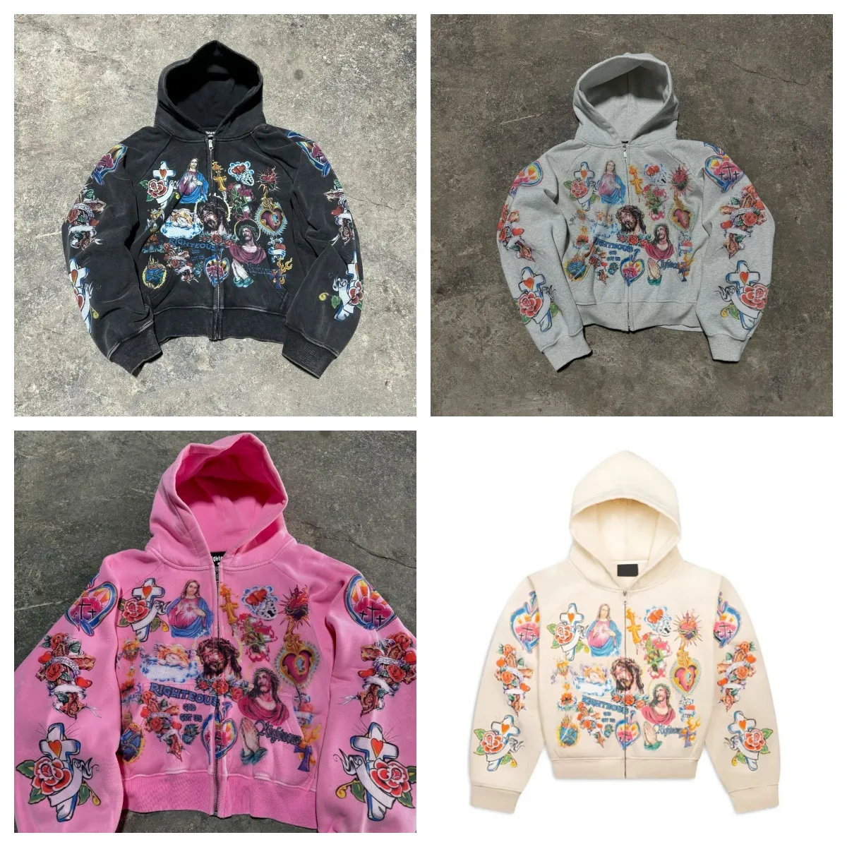 Designer Rapper Hoodies American Hip Hop Alphabet Embroidery Men Zipper... From Xieyunn, $14.14 ...