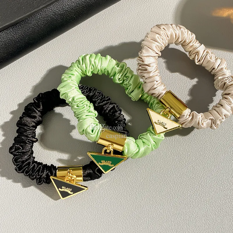 Letter Scrunchies: Multicolor Elastic Hair Bands 