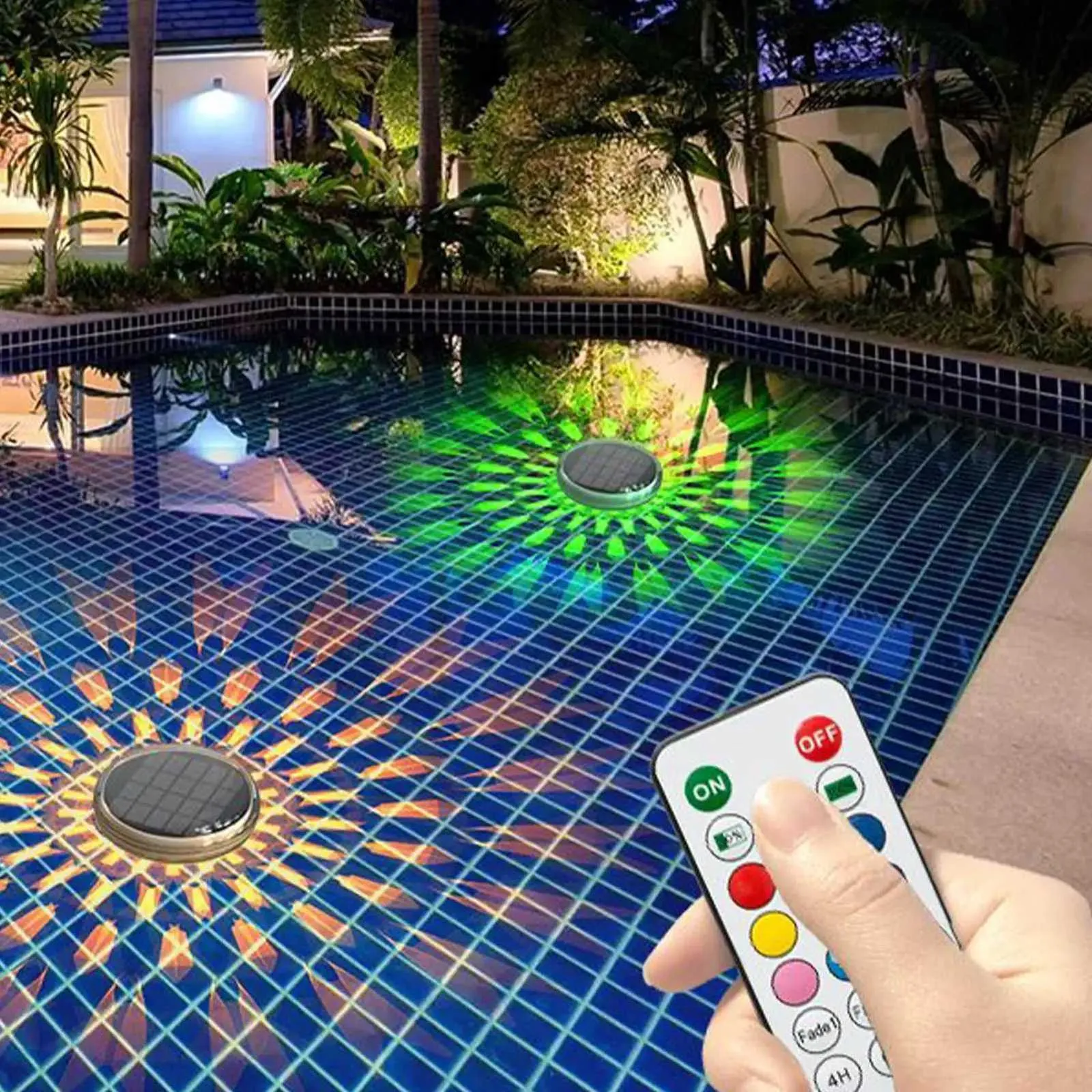 Solar Floating Pool Lights – Remote Control, IP68 Waterproof, 7 Color Modes & 12-20H Runtime For Inground/Above Ground Pools