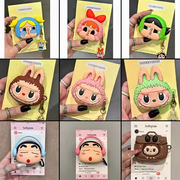 Cover Girly Airpod Pro Case 3D Cute Snack Drink Bottle Silicone