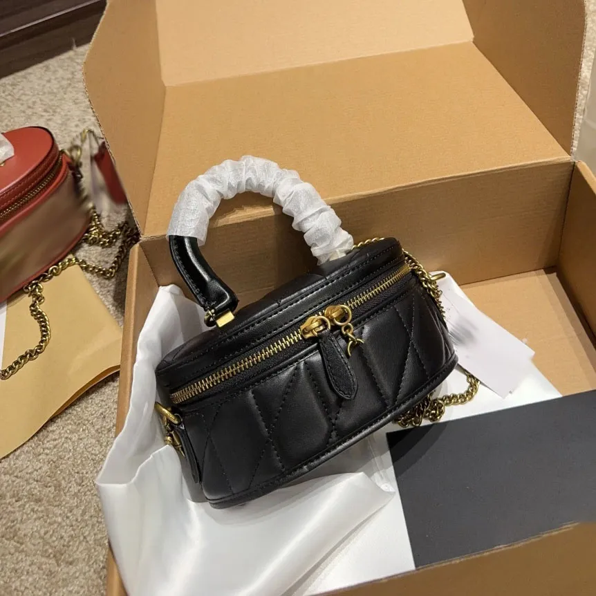 Mini Box Handbag 17cm Mini Small Box Bag Fashion Classic Women's Makeup Bag Designer ...