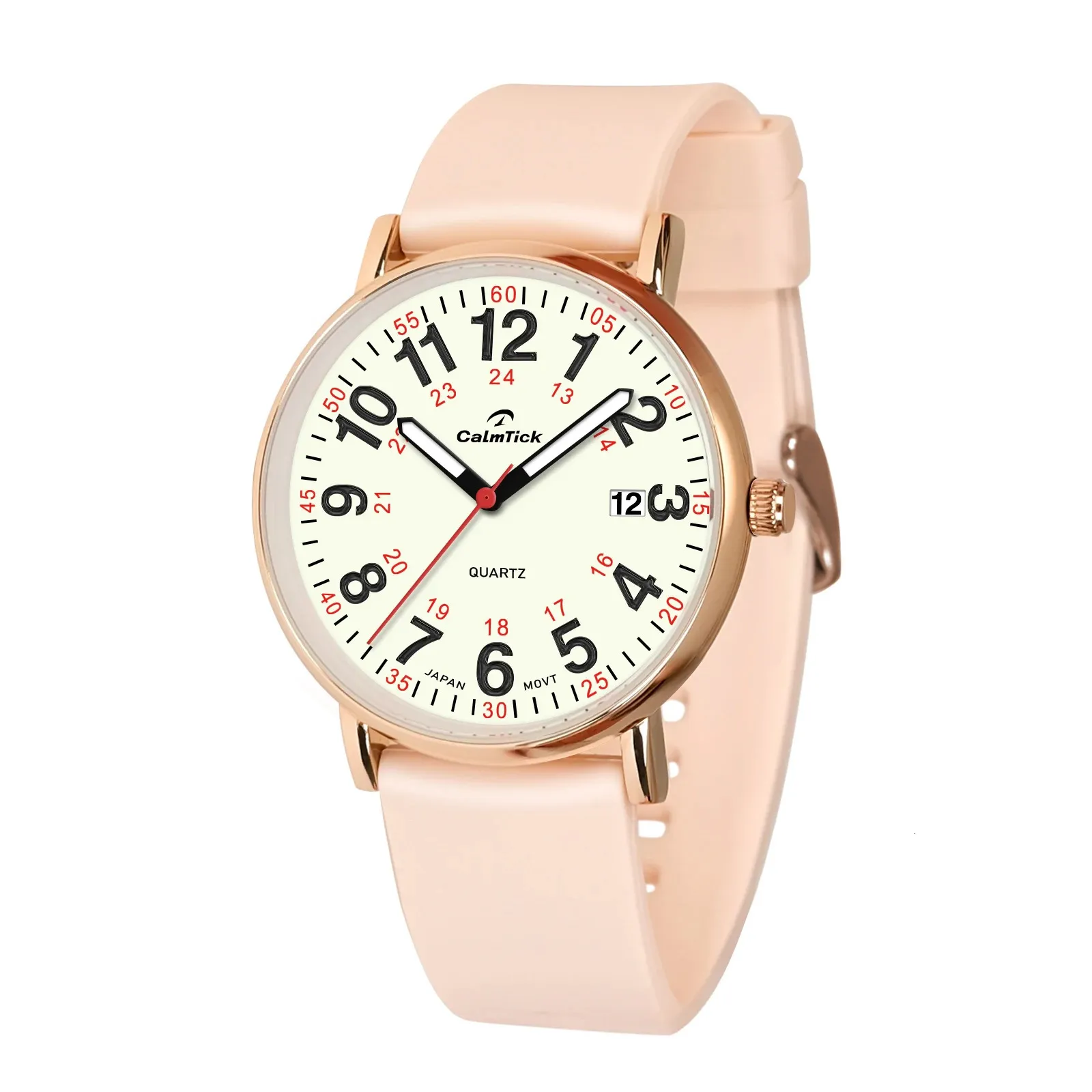 Waterproof Nurse Watch for Medical Professionals & Students - Luminous Easy Read Waterproof Nurse Watch for Medical, Military Time Luminouse  main image 3