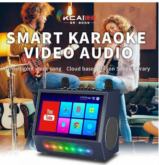 Portable Speakers New Audio Display Screen With System Microphone