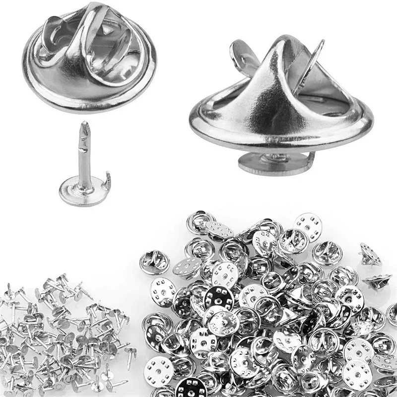 Metal Locking Pin Back Brooch Holders DIY Jewelry Making Supply Craft ...