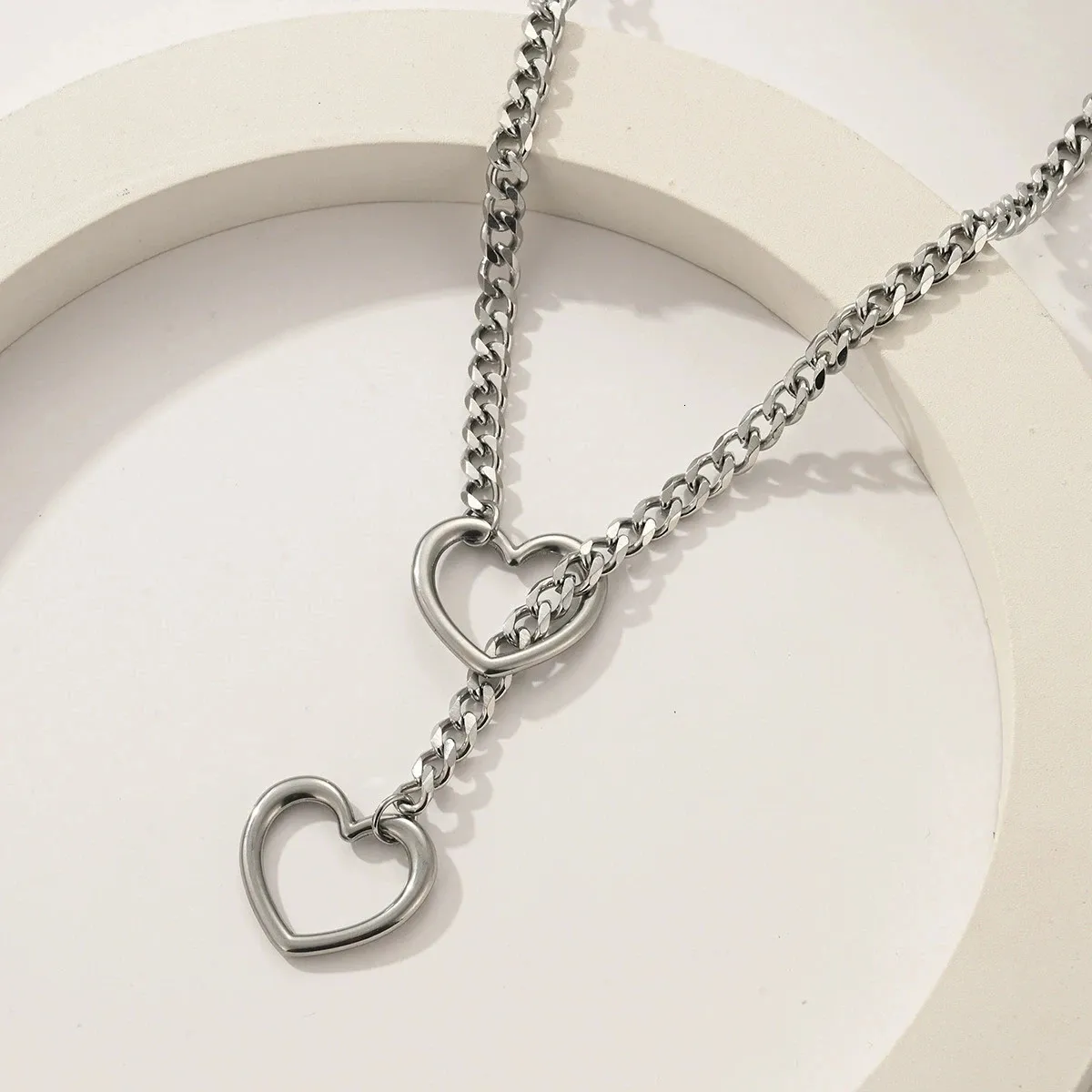 ハート型Oリングネックレス ...を￥784 | DHgate