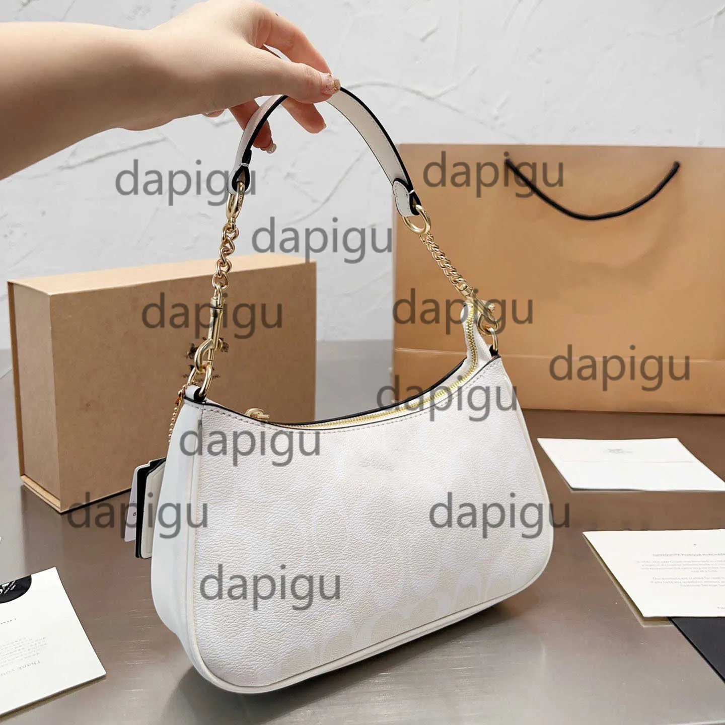 Es Shoulder Swinger Women Tote Bag Genuine Leather From