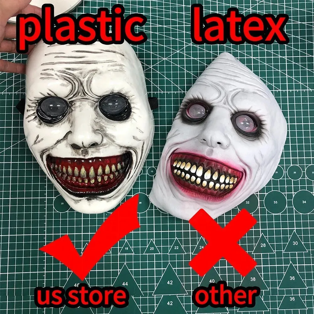 Máscara De Halloween Terror 2025 – Látex De Demonio Sonriente Con Efecto Realista, Transpirable Y Cómoda Para Cosplay Y Carnaval