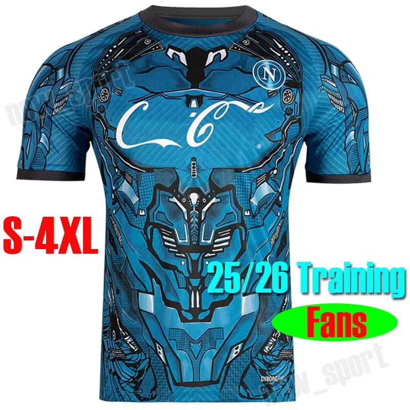 4XL 25/26 SSC Napoli MARADONA LUKAKU Soccer Jerseys DI LORENZO
