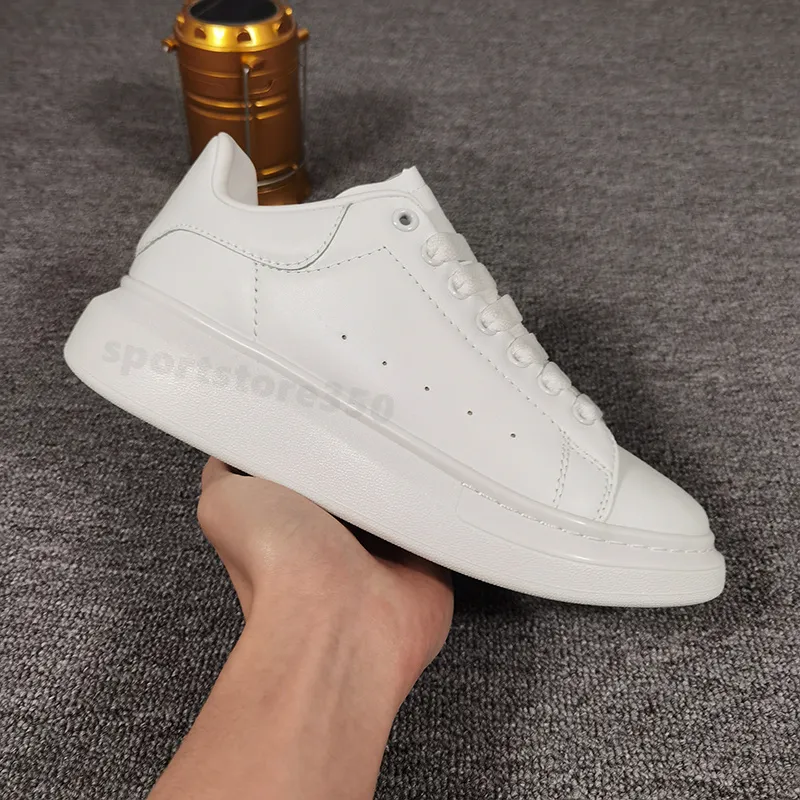 Wholesale Calfskin Platform Sneakers Unisex Leather Casual