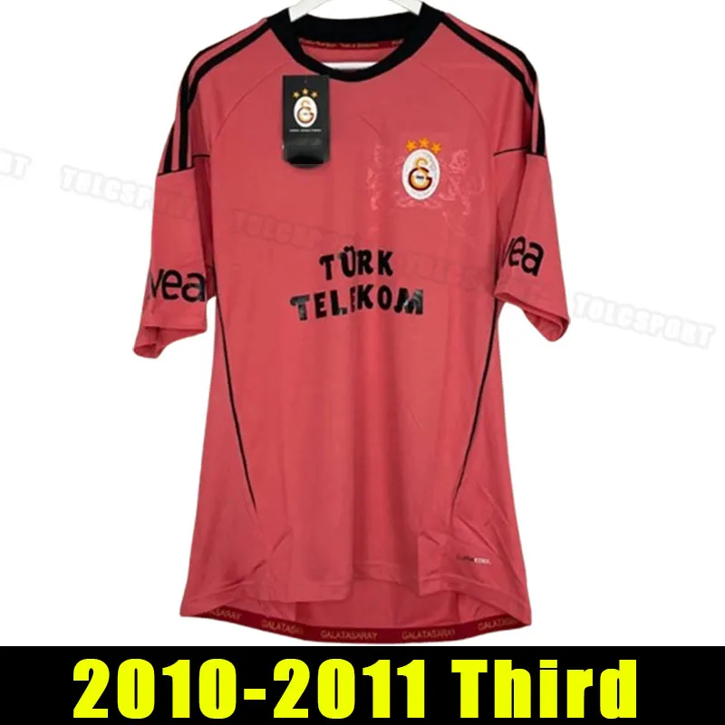 Galatasaray Home Camiseta de Fútbol 2010 - 2011. Sponsored by Türk Telekom