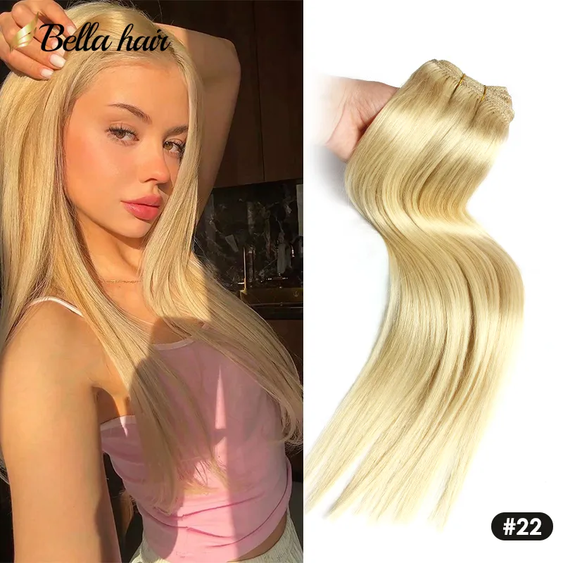 Bella Hair #22 Champagne Blonde Remy Human Hair... From 231  display picture 3