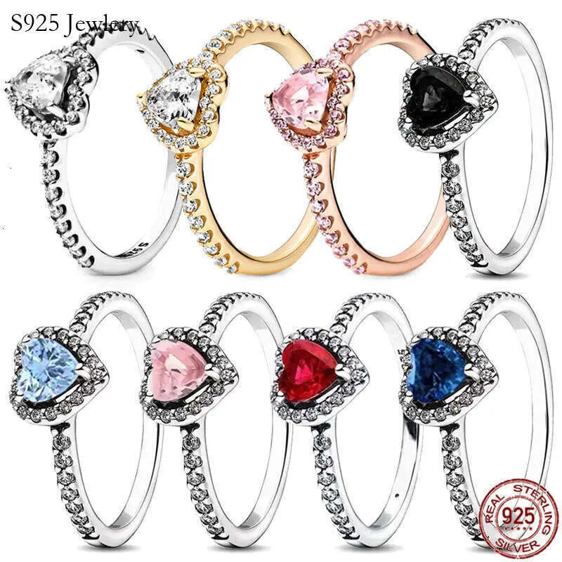 Classic Heart Shaped Engagement Ring In 925 Sterling Silver_voghion.com