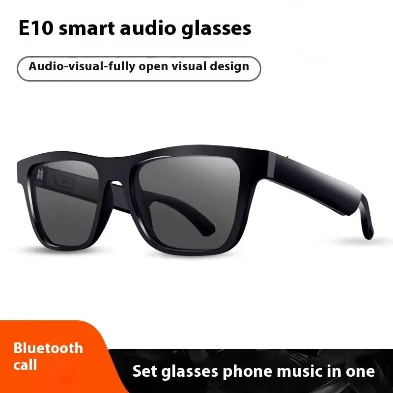Custom E10 Wireless Audio Cycling Sunglasses Voice Assistant Navigation BT Call Music Sports Smart Glasses_voghion.com