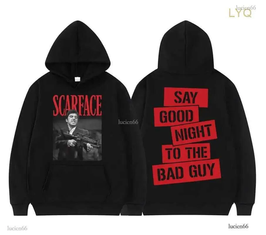 Oversized Hoodie Scarface Hoodie Herren Mens Hoodies Sweatshirts